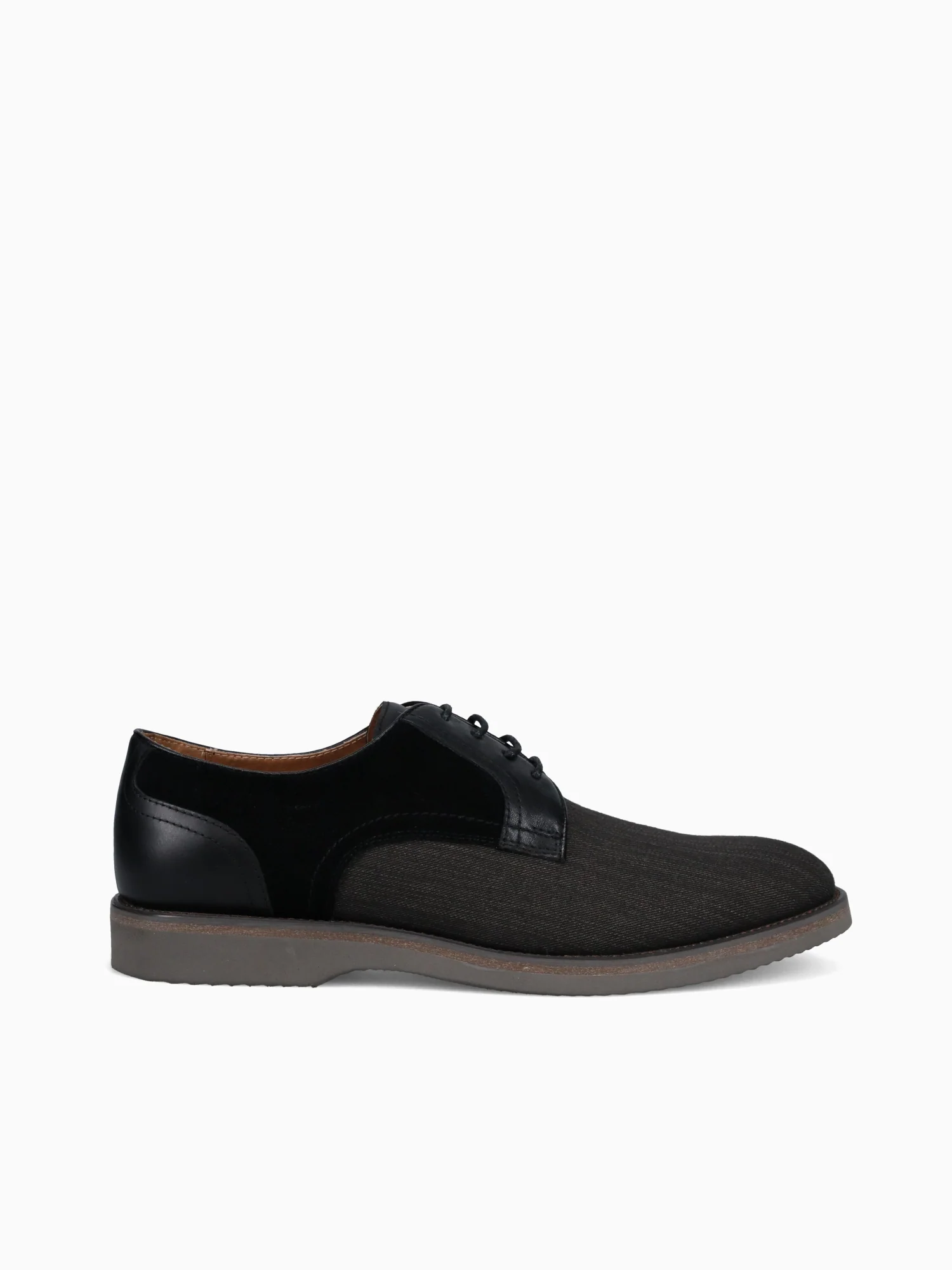 Javelin Black Black denim Oil calf